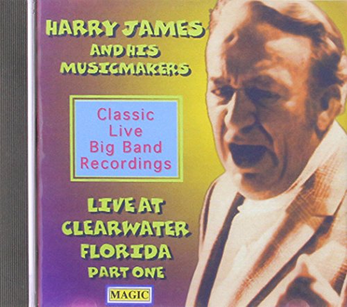 "CD cover featuring Harry James, a man singing, with text describing the album."