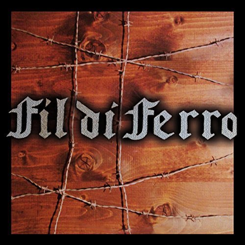 CD cover with barbed wire over wood and ornate title text.
