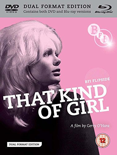 DVD cover for "That Kind of Girl" with a woman's profile on pink background.