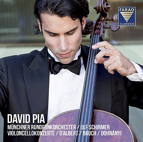 Man in tuxedo playing cello on CD cover with "FARAO CLASSICS" logo.