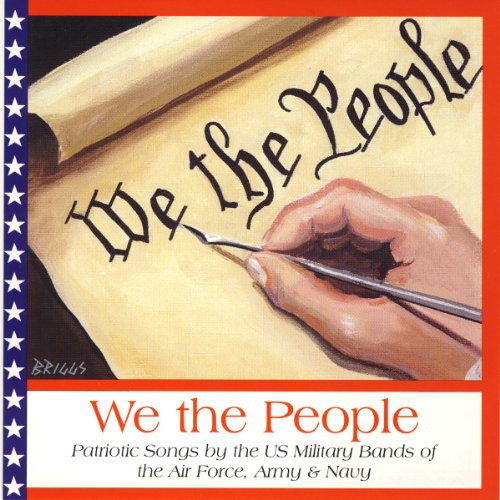 "CD cover art: hand writing on parchment with 'We the People' in calligraphy."
