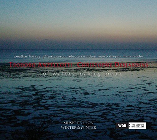 "CD cover with a serene beach scene and red and white text overlay."