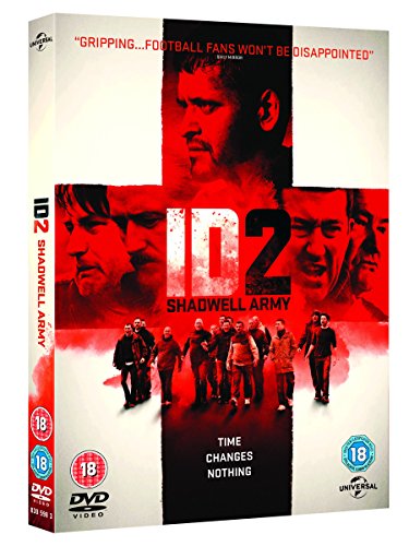 DVD case for "ID2: Shadwell Army" with red-tinted images of men on the cover.