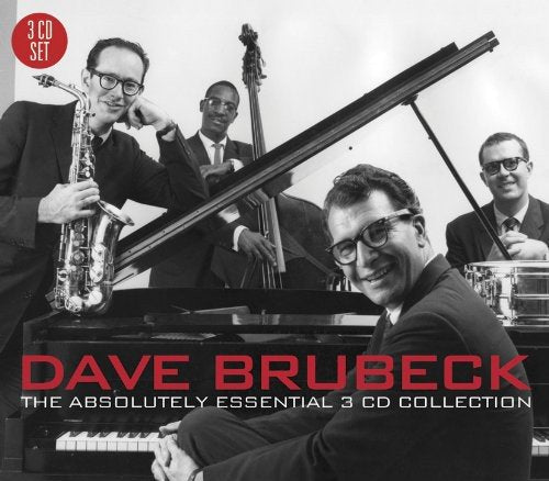 Black and white image of four jazz musicians with red and white text overlay.