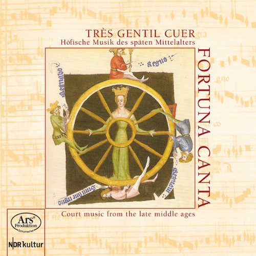 CD cover with medieval illustration of a crowned woman holding a wheel.