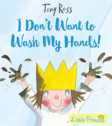 "Children's book cover showing a dirty princess with a crown and muddy hands."