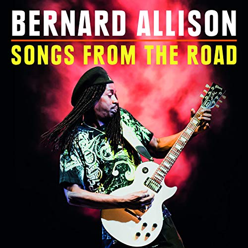 CD cover with Bernard Allison playing a white guitar against a red background.