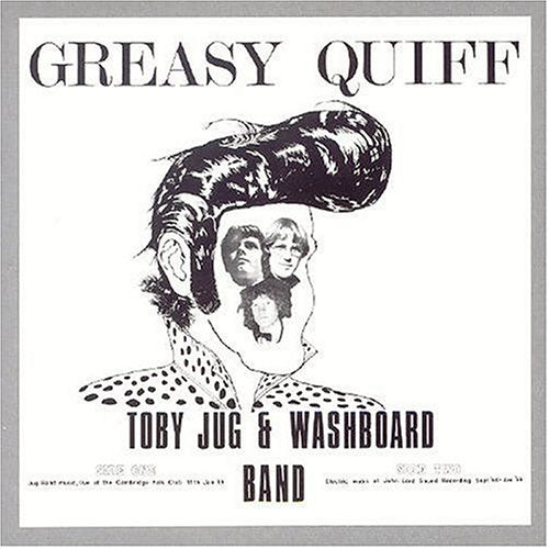 "Album cover with black and white illustration of a man with a quiff hairstyle."