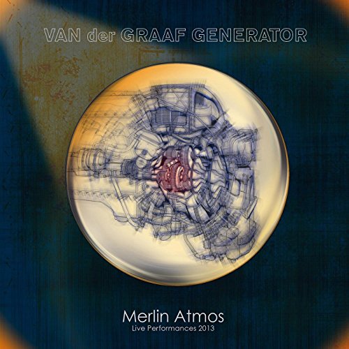 "CD cover with a sketch of machinery inside a gold circle on a dark background."