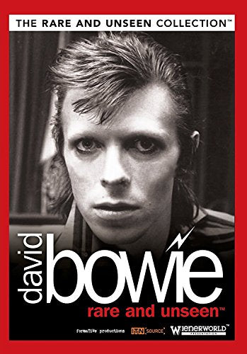 "David Bowie DVD cover with a black and white portrait of David Bowie."