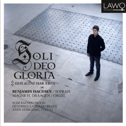"CD cover with a young man standing on a concrete floor."
