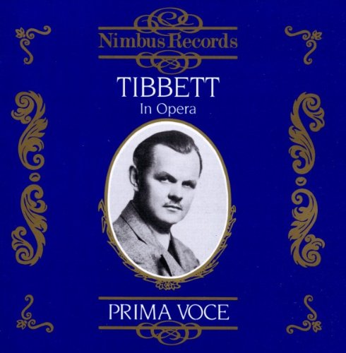 Blue CD cover with gold designs and a black-and-white portrait of Lawrence Tibbett.