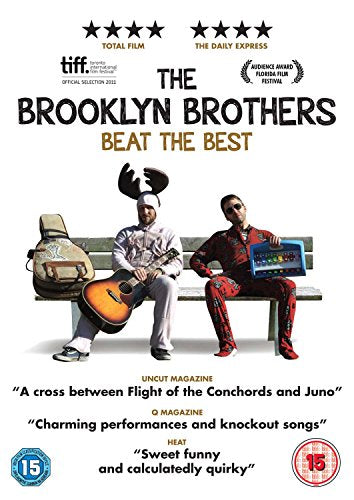 DVD cover for "The Brooklyn Brothers Beat The Best" featuring two men on a bench.