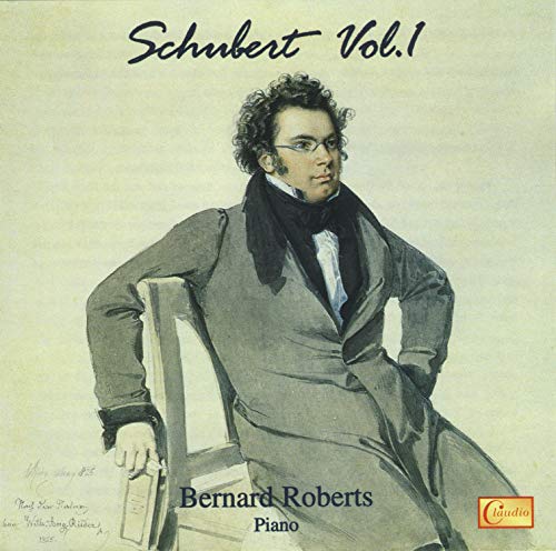 CD cover featuring a portrait of Franz Schubert sitting in a chair.