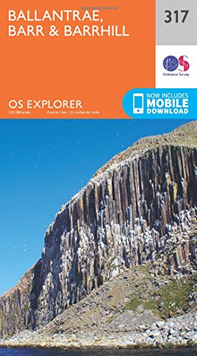 OS Explorer Map (317) Ballantrae, Barr and Barrhill (OS Explorer Paper Map)