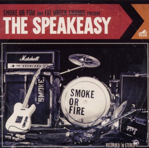 CD cover for “The Speakeasy” featuring a drum kit and guitar.