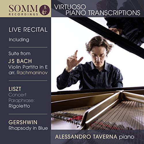 CD cover featuring a man playing piano with track listing on the left.