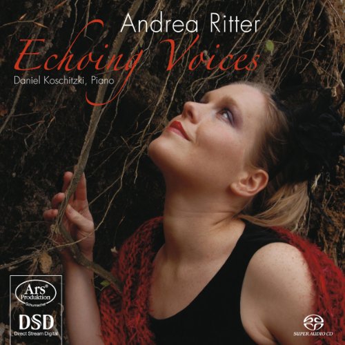 CD cover featuring a woman in a red shawl surrounded by twigs and branches.