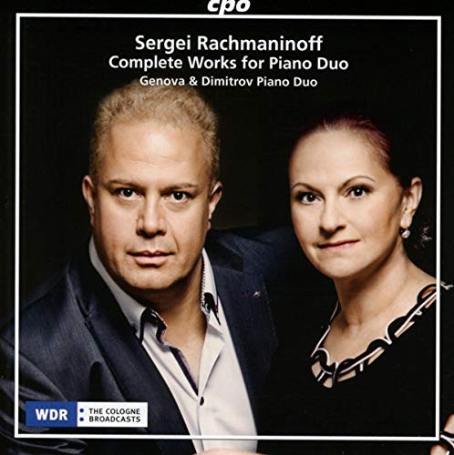 CD cover with a man and woman, black background, white text.