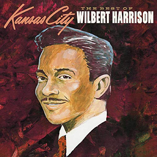 "Album cover featuring a portrait of Wilbert Harrison against a red textured background."