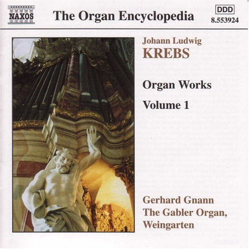 CD cover with a statue of a man and an organ.