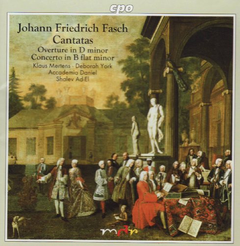 "CD cover featuring 18th-century painting of people gathered around a statue."