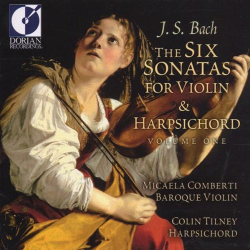 A CD cover featuring a woman playing violin, with text overlay.