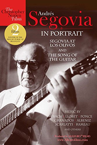 DVD cover featuring a black-and-white photo of Andrés Segovia playing a guitar.