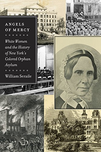 "Book cover with historical images and a portrait of a woman in old-fashioned clothing."