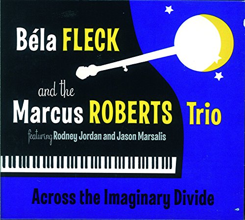 "Album cover with piano graphic, white and yellow text on purple and black background."