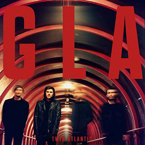 "Twin Atlantic album cover with three men standing in a red tunnel."