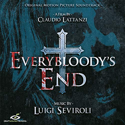 "Album cover with 'Everybody's End' title, cross, and dark, grungy background."
