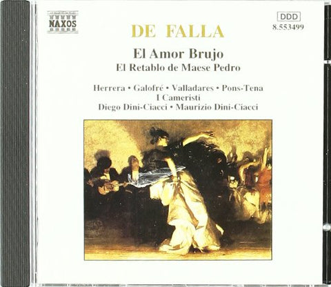 Soloistsi Cameristi - De Falla: El Amor Brujo [CD]