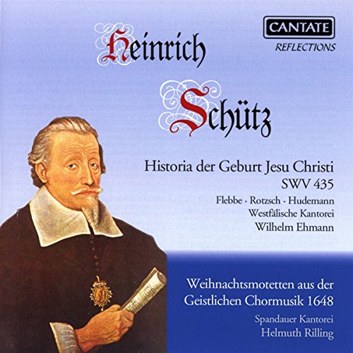 CD cover featuring a man in 17th-century attire holding a scroll, with German text.