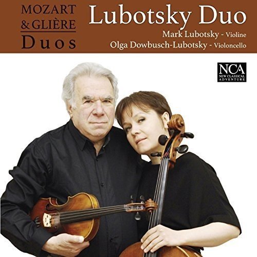 CD cover featuring a man and woman holding violin and cello, against a white background.