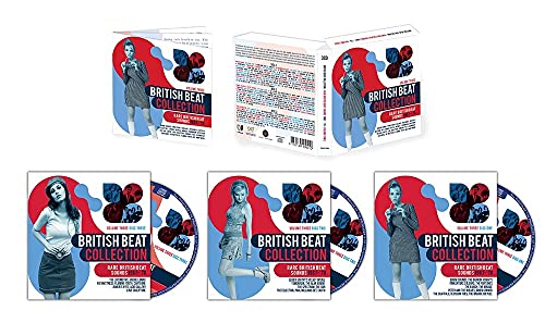 CD case for “British Beat Collection Volume 3” with a woman in a dress.