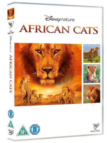 "White DVD case with a lion's face and smaller animal images on the cover."