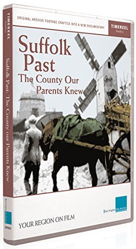 "Suffolk Past" DVD case with a black-and-white image of a man, horse, and windmill.
