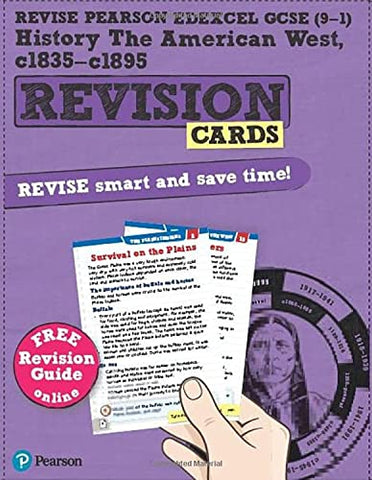 Pearson REVISE Edexcel GCSE (9-1) History American West Revision Cards: for home learning, 2022 and 2023 assessments and exams (Revise Edexcel GCSE History 16)