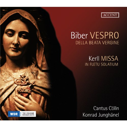 CD cover featuring a statue of the Virgin Mary against a red background.