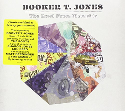 Booker T. Jones album cover, “The Road From Memphis”, collage style.