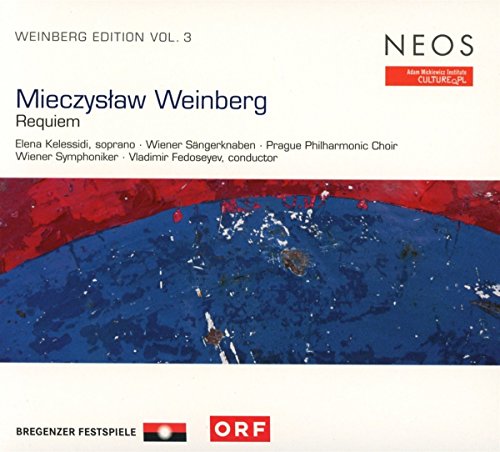 The image is a CD cover with a white background and blue and red abstract design.