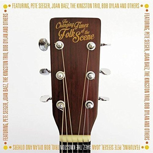 "Album cover featuring a guitar headstock with yellow text and a white background."