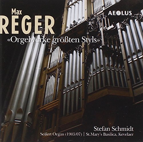 CD cover featuring a large pipe organ with ornate details and text overlays.