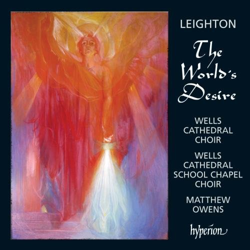"CD cover with abstract angel painting and white text on dark blue background."