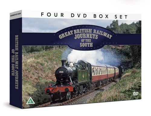 "Image shows a DVD box set with a vintage train on the cover."