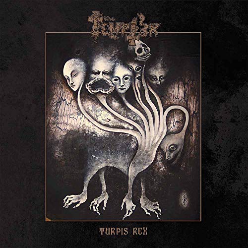 "Album cover art featuring a multi-faced creature with tentacles on a dark background."
