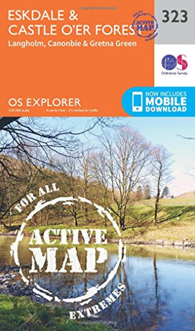 OS Explorer Map Active (323) Eskdale and Castle O'er Forest (OS Explorer Active Map)