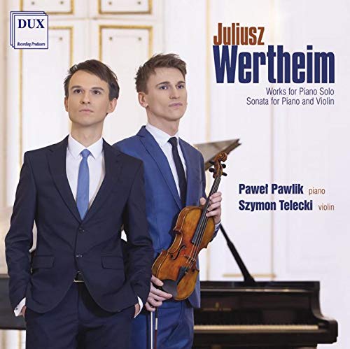 CD cover featuring two men in suits, one holding a violin, standing by a piano.