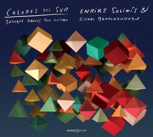 The image is a CD cover featuring a dark blue background with colorful 3D shapes. alt text: Colorful 3D shapes on a dark blue background with white text overlay.